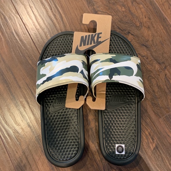 Nike | Shoes | Nike Camo Slides | Poshmark